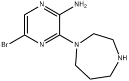 5-BROMO-3-[1,4]DIAZEPAN-1-YL-PYRAZIN-2-YLAMINE Structural