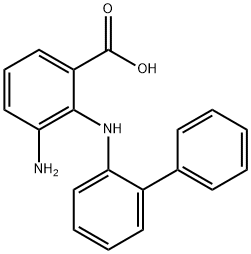 3-Amino-2-(biphenyl-2-ylamino)benzoic acid Structural