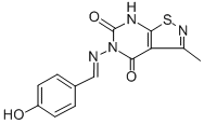 5(4'-hydroxybenzylidenoimino)-3-methylisothiazolo(5,4-d)pyrimidine-(7H)-4,6-dione