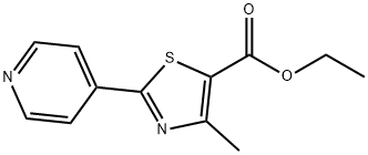 5-Thiazolecarboxylic acid, 4-Methyl-2-(4-pyridinyl)-, ethyl ester Structural