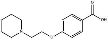 4-(2-piperdinylethoxy)benzoic acid hydrochloride  Structural