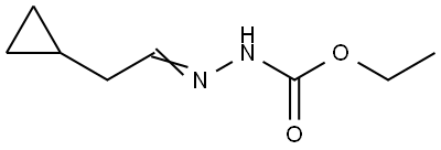 Hydrazinecarboxylic  acid,  (2-cyclopropylethylidene)-,  ethyl  ester  (9CI) Structural