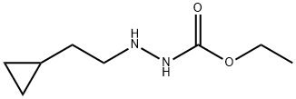 Hydrazinecarboxylic  acid,  2-(2-cyclopropylethyl)-,  ethyl  ester Structural