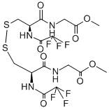 (N-TRIFLUOROACETYL-L-CYSTEINYL)GLYCINE METHYL ESTER, (1-1') DISULPHIDE Structural