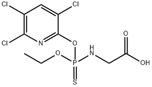 GLYCINE, N-[ETHOXY[(3,5,6-TRICHLORO-2-PYRIDINYL)OXY]PHOSPHINOTHIOYL]- Structural