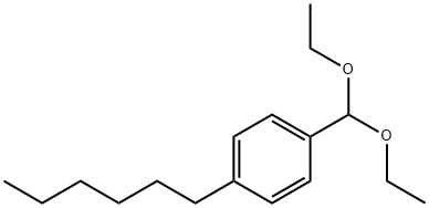 4-N-HEXYL-BENZALDEHYDE DIETHYL ACETAL Structural