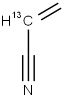 ACRYLONITRILE-2-13C Structural