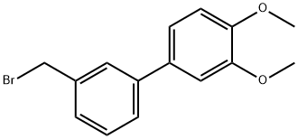 3'-Bromomethyl-3,4-dimethoxybiphenyl Structural