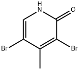 3,5-Dibromo-2-hydroxy-4-methylpyridine Structural