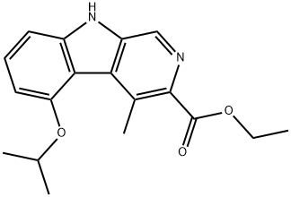 4-METHYL-5-(1-METHYLETHOXY)-9H-PYRIDO[3,4-B]INDOLE-3-CARBOXYLIC ACID ETHYL ESTER HYDROCHLORIDE Structural