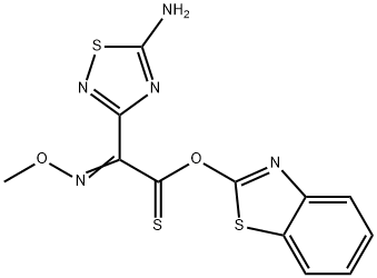 (S)-2-Benzothiazolyl (Z)-2-(5-amino-1,2,4-thiadiazol-3-yl)-2-methoxyiminothioacetate Structural