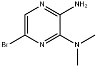 2-AMINO-5-BROMO-3-(DIMETHYLAMINO)PYRAZINE Structural