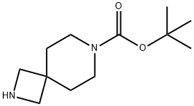 tert-Butyl 2,7-diazaspiro[3.5]nonane-7-carboxylate Structural