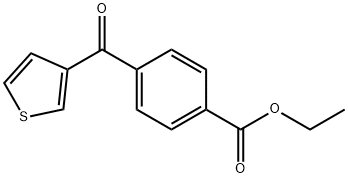 3-(4-CARBOETHOXYBENZOYL)THIOPHENE Structural