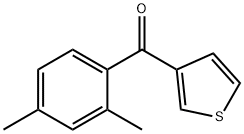 3-(2,4-DIMETHYLBENZOYL)THIOPHENE Structural