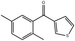 3-(2,5-DIMETHYLBENZOYL)THIOPHENE Structural