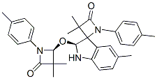 (S)-2'((S)-3,3-DIMETHYL-4-OXO-1-P-TOLYLAZETIDIN-2-YLOXY)-3,3,5'-TRIMETHYL-1-P-TOLYLSPIRO[AZETIDINE-2.3'-INDOLINE]-4-ONE