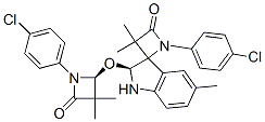 (S)-1-(4-CHLOROPHENYL)-2'-((S)-1-(4-CHLOROPHENYL)-3,3-DIMETHYL-4-OXOAZETIDIN-2-YLOXY)-3,3,5'-TRIMETHYLSPIRO[AZETIDINE-2.3'-INDOLINE]-4-ONE