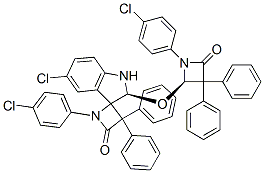 (S)-5'-CHLORO-1-(4-CHLOROPHENYL)-2'-((R)-1-(4-CHLOROPHENYL)-4-OXO-3,3-DIPHENYLAZETIDIN-2-YLOXY)-3,3-DIPHENYLSPIRO[AZETIDINE-2.3'-INDOLINE]-4-ONE