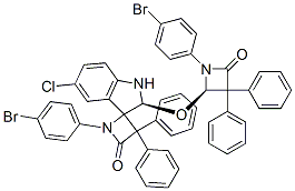 (S)-1-(4-BROMOPHENYL)-2'-((R)-1-(4-BROMOPHENYL)-4-OXO-3,3-DIPHENYLAZETIDIN-2-YLOXY)-5'-CHLORO-3,3-DIPHENYLSPIRO[AZETIDINE-2.3'-INDOLINE]-4-ONE