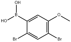 (2,4-DIBROMO-5-METHOXY)BENZENEBORONIC ACID Structural