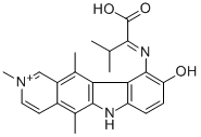 10-((1-carboxy-2-methylpropylidene)amino)-9-hydroxy-2-methylellipticinium