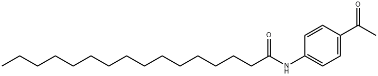 N-(4-Acetylphenyl)hexadecanamide Structural