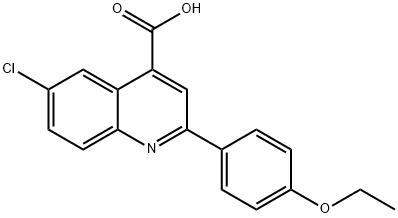 6-CHLORO-2-(4-ETHOXYPHENYL)QUINOLINE-4-CARBOXYLICACID Structural