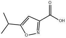 5-Isopropylisoxazole-3-carboxylic acid Structural