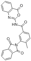 3-(1,3-DIHYDRO-1,3-DIOXO-2H-ISOINDOL-2-YL)-4-METHYL-N-(4-OXO-4H-3,1-BENZOXAZIN-2-YL)-BENZAMIDE Structural