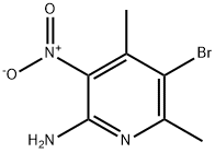 2-Amino-3-nitro-4,6-dimethyl-5-bromopyridine Structural