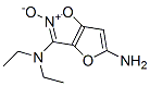 Furo[2,3-d]isoxazole-3,5-diamine,  N,N-diethyl-,  2-oxide  (9CI) Structural