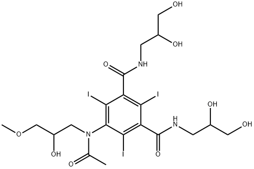 IODIXANOL  RELATED COMPOUND D  (50 MG)  (5-[ACETYL(2-HYDROXY-3-METHYLPROPYL)AMINO]-N,N'-BIS(2,3-DIHYDROXYPROPYL)2,4,6-TRIIODO-1,3-BENZE-NEDICARBOXAMIDE) Structural