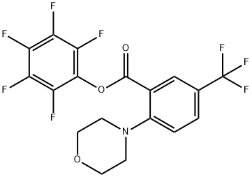 PENTAFLUOROPHENYL 2-MORPHOLINO-5-(TRIFLUOROMETHYL)BENZOATE Structural