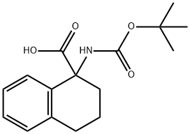 1-TERT-BUTOXYCARBONYLAMINO-1,2,3,4-TETRAHYDRO-NAPHTHALENE-1-CARBOXYLIC ACID Structural