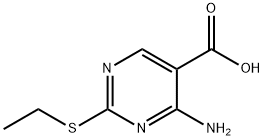 4-AMINO-5-CARBOXY-2-ETHYL-MERCAPTOPYRIMIDINE Structural