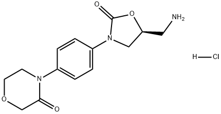 (S)-4-(4-(5-(Aminomethyl)-2-oxooxazolidin-3-yl)phenyl)morpholin-3-one.HCl Structural Picture