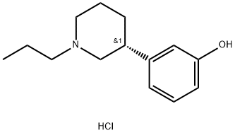 R(+)-3-(3-HYDROXYPHENYL)-N-PROPYLPIPERIDINE HYDROCHLORIDE Structural