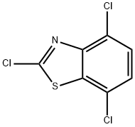 2,4,7-TRICHLORO-1,3-BENZOTHIAZOLE Structural