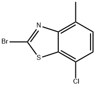 2-BROMO-7-CHLORO-4-METHYLBENZOTHIAZOLE Structural