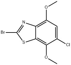 2-BROMO-6-CHLORO-4,7-DIMETHOXYBENZOTHIAZOLE Structural