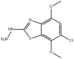 6-CHLORO-4,7-DIMETHOXY-2(3H)-BENZOTHIAZOLONEHYDRAZONE Structural