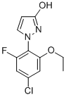 1-(4-CHLORO-6-ETHOXY-2-FLUOROPHENYL)-3-HYDROXY-1H-PYRAZOLE Structural