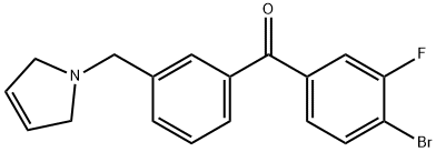 4-BROMO-3-FLUORO-3'-(3-PYRROLINOMETHYL) BENZOPHENONE