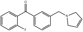 2-FLUORO-3'-(3-PYRROLINOMETHYL) BENZOPHENONE