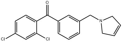 2,4-DICHLORO-3'-(3-PYRROLINOMETHYL) BENZOPHENONE