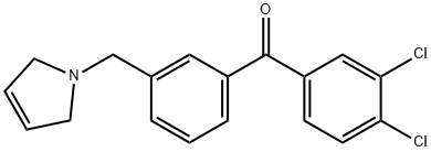 3,4-DICHLORO-3'-(3-PYRROLINOMETHYL) BENZOPHENONE