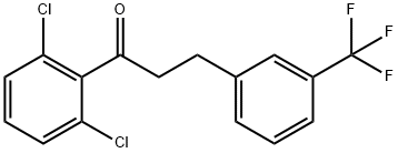 2',6'-DICHLORO-3-(3-TRIFLUOROMETHYLPHENYL)PROPIOPHENONE Structural