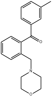 3'-METHYL-2-MORPHOLINOMETHYL BENZOPHENONE Structural