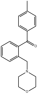 4'-METHYL-2-MORPHOLINOMETHYL BENZOPHENONE Structural